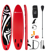 11&#39; Inflatable Stand Up Paddle Board Surfboard Sup W/ Bag Fin Paddle - £222.02 GBP