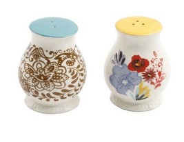 Pioneer Woman ~ Stoneware ~ &quot;Flea Market&quot; Pattern ~ Salt &amp; Pepper Shaker... - £17.67 GBP