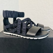 SOREL Ella II Ankle Strap Sandal, Comfort Walking Shoe, Black, Size 8, NWT - $79.00