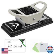 2-in-1 ID Badge Slot Hole Punch 3x13mm &amp; R5 Corner Trimmer Cards Photos PVC - $54.77