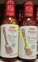 2X HEB BARBEQUE SAUCE TEXAS STYLE - 2 BOTTLES 14 Oz EACH -FREE PRIORITY ... - $21.28