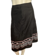 Ann Taylor Loft Black Pleated Embroidered Skirt Lined Size 2 - €28,62 EUR Ann Taylor Loft Black Pleated Embroidered Skirt Lined Size 2 - €28,62 EUR
