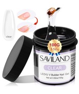 SAVILAND LED U V Builder Nail Gel 100 G Large Capacity Clear Hard Gel fo... - $32.17