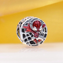 925 Sterling Silver Marvel Spider-Man Soaring City Charm Bead - £12.78 GBP