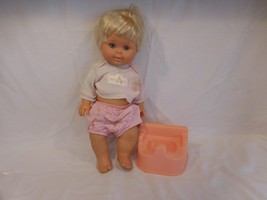 BETSY WETSY DOLL 16&quot;  1989 IDEAL with her Potty Chair...Rare - $39.62