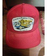Vintage Snapback Patch Made In USA Hat Concrete Pumping Company Fall Riv... - $280.89 MXN