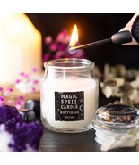 Set of 3 Wicca Halloween Ritual White Sage Happiness Spell Candle in Gla... - $32.24 CAD