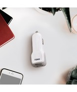 10 Watt 2.1 Amp Dual USB Car Charger-WHITE - £14.08 GBP