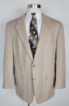 Joseph &amp; Lyman Bloomingdales Mens Tan Cashmere Sport Coat Jacket 46R - £31.07 GBP