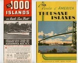 1000 Islands Bridge and Uncle Sam Boats Brochures Alexandria Bay New York  - £17.09 GBP