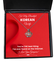 Necklace Birthday Present For Korean Wife - Jewelry Crown Pendant Gifts From  - £39.92 GBP