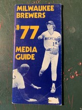 1977  Milwaukee Brewers Baseball media guide Schedule Robin Yount Cover - £11.78 GBP