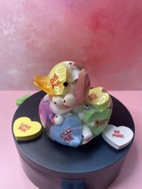 Conversation Hearts Duck, Valentines Day Duck, Hearts, Vday Gift, With G... - $20.79