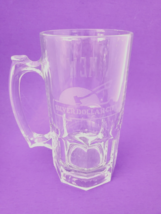 Glass Beer Mug Stein Silver Dollar City Amusement Park Missouri 32 oz &quot;Mew&quot; - £15.48 GBP
