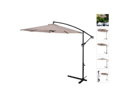10&#39; Offset Cantilever Patio Umbrella Octagonal  Outdoor Shade for Deck Pool Yard - £111.75 GBP