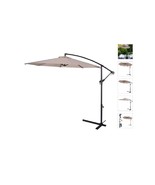 10&#39; Offset Cantilever Patio Umbrella Octagonal  Outdoor Shade for Deck P... - $139.98