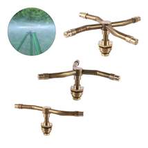1/2 inch 2/3/4 Arm Rotating Brass Nozzle Garden Lawn Irrigation Watering Nozzle  - £2.36 GBP+