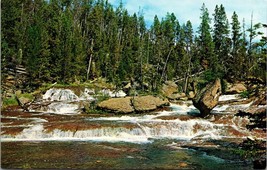 Balancing Rock Gibbon River Yellowstone Park Postcard - £7.84 GBP
