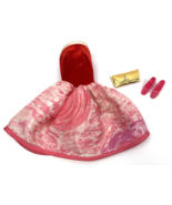 Vintage Barbie Clothes Doll Dress Strapless Party Velvet Shoes Purse Lot - $35.00