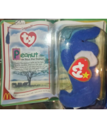 New McDonalds Legend Peanut ROYAL BLUE ELEPHANT TY Beanie Baby Retired -... - $706.16 MXN