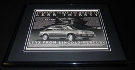 1980 Lincoln Lynx 11x14 Framed ORIGINAL Vintage Advertisement - $34.64