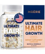 Moerie Ultimate Hair Boost Supplement for Women Men Hair Skin Nails Vita... - $81.19