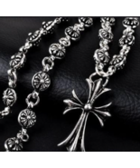 Chrome Necklace Off White Silver Cross/Hearts mm6 Margiela Seventh Rhude M Plein - $19.95