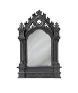 Alchemy Gothic Black Resin Cathedric Mirror Ornate Cathedral Gift Decor ... - £30.26 GBP