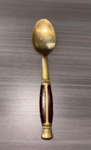 Handmade Rose Wood Brass Demitasse Spoon - £11.95 GBP