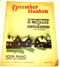 Music Book December Klonken St Nicolaas en Kerstliederen for Piano - £7.88 GBP