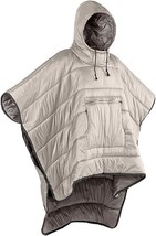 Gaorui Winter Poncho Coat Outdoor Camping Warmth Small Quilt Blanket, Khaki - £66.98 GBP