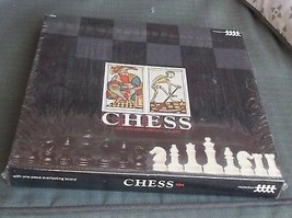 Pressman Chess 1124 New in Shrinkwrap 14 Inch One Piece Board - £15.91 GBP