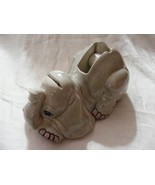 Vintage 1983 Ceramic Elephant Tape Dispenser Blue Eyes Pink Nails - €27,35 EUR