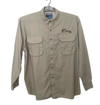 Pacific Fly Fishing Shirt Mens Size  XXL Vented Long Sleeve Button Down ... - $19.26