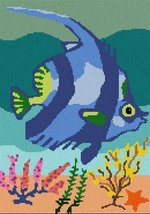 Pepita Needlepoint kit: Tropical Fish 1, 7&quot; x 10&quot; - £39.09 GBP+