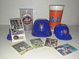 Lot Of Vintage Ny Mets Memorabilia Cups Pin Cards - £14.80 GBP