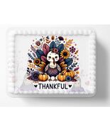 Cute Turkey Thanksgiving Friendsgiving Themed Edible Image Birthday Cake... - $320.47 MXN