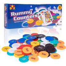strategy game Rummy Counters Coins For Games at Home, Picnics , Parties,... - £25.68 GBP