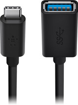 Belkin - USB-C to USB 3.0 Adapter with Charging and Data Transfer, Compa... - $37.99