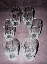 6 Set Anchor Hocking Crystasl Glasses CENTRAL PARK Water/Iced Tea Tumble... - £23.73 GBP