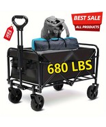 680 lb Capacity Heavy Duty All Terrain Folding Cart-Steel Frame and 900D... - €49,46 EUR+