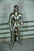 Medieval Wearable Knight Suit Gothic Combat Steel Larp Armor Suit x-mas gift - £956.40 GBP