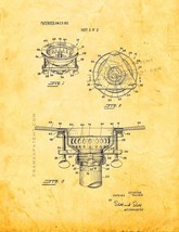 Basket Sink Strainer Patent Print - Golden Look - $7.95+