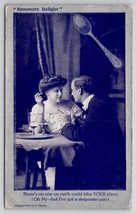 Spooners Delight Couple Smokes And Drinks Postcard S23 - £5.55 GBP