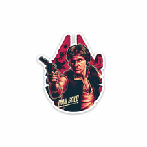 Han Solo Sticker Vinyl Decal Waterproof Star Wars Fan Art - $4.50 - $18.00