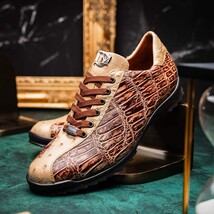 Hand painted big block alligator scales Sneaker Shoes Saulo Orix image 9