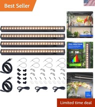 Compact 1ft Indoor Plant Grow Light Strips - Yellow LED, Surface Mount 4... - $46.00