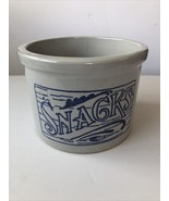 Pottery Crock Snacks Blue Glazed - $12.99