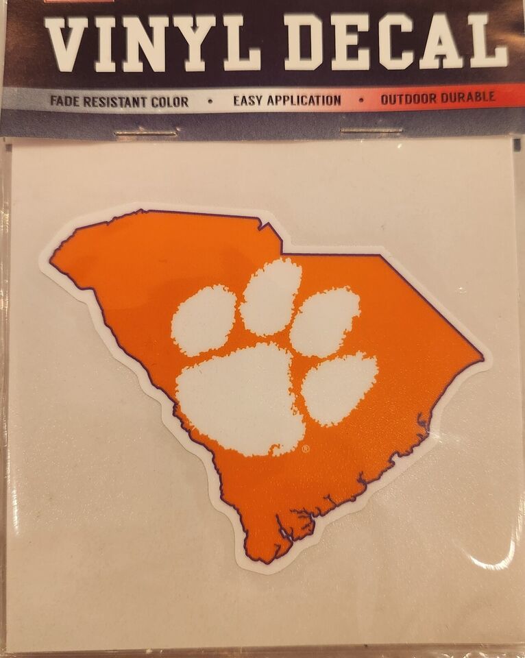 Clemson Tigers State Mark 3in Decal - $9.49