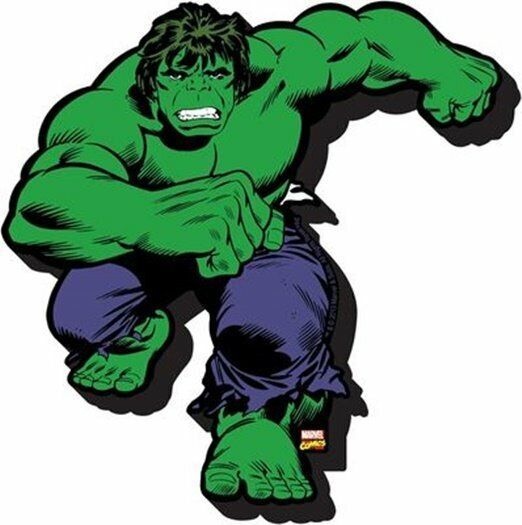 The Incredible Hulk Character Image Running Chunky 3-D Die-Cut Magnet NE... - $2.99